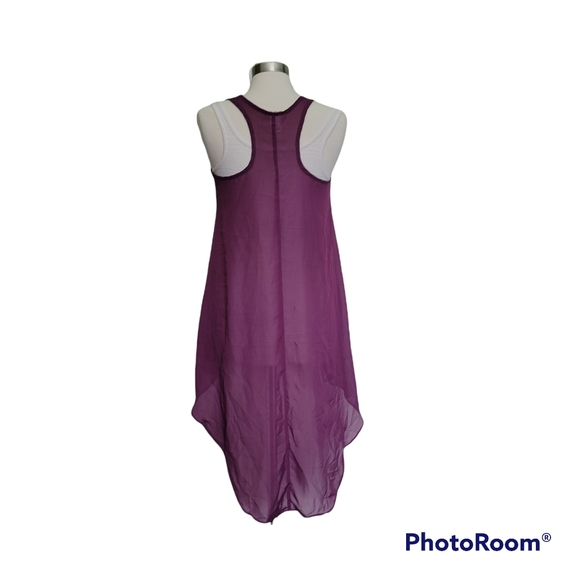 Pretty Rebellious HIGH- LOW Sheer Tank Top - M - Picture 6 of 8